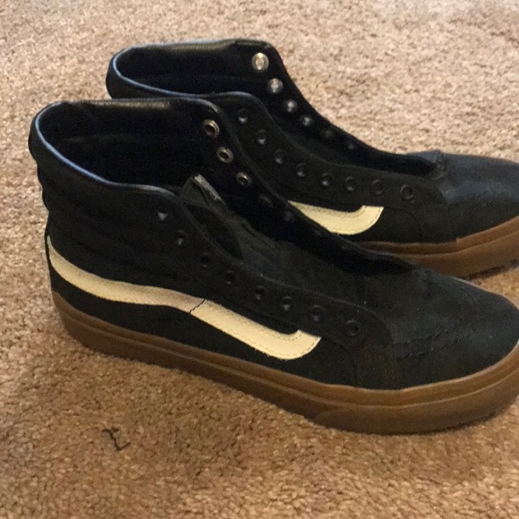 vans high tops gum sole